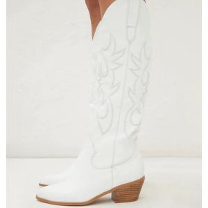 Tall White Cowgirl Boots
